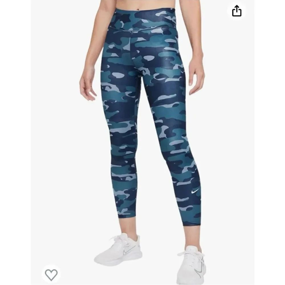 Nike NWT dri-fit one blue camo leggings xs